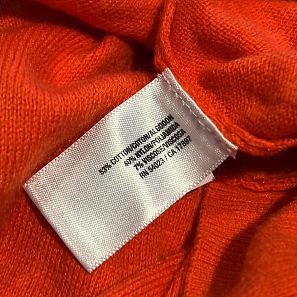 Old Navy Orange Cowl-Neck Bodycon Sweater Dress (S) - Picture 7 of 7